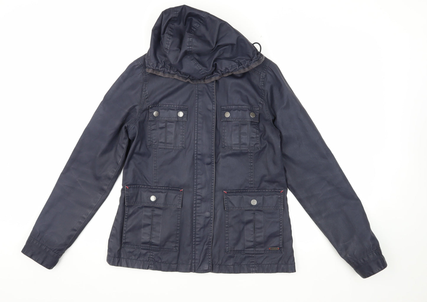Womens UK Size 8 White Stuff Blue Parka Coat