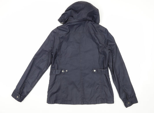 Womens UK Size 8 White Stuff Blue Parka Coat