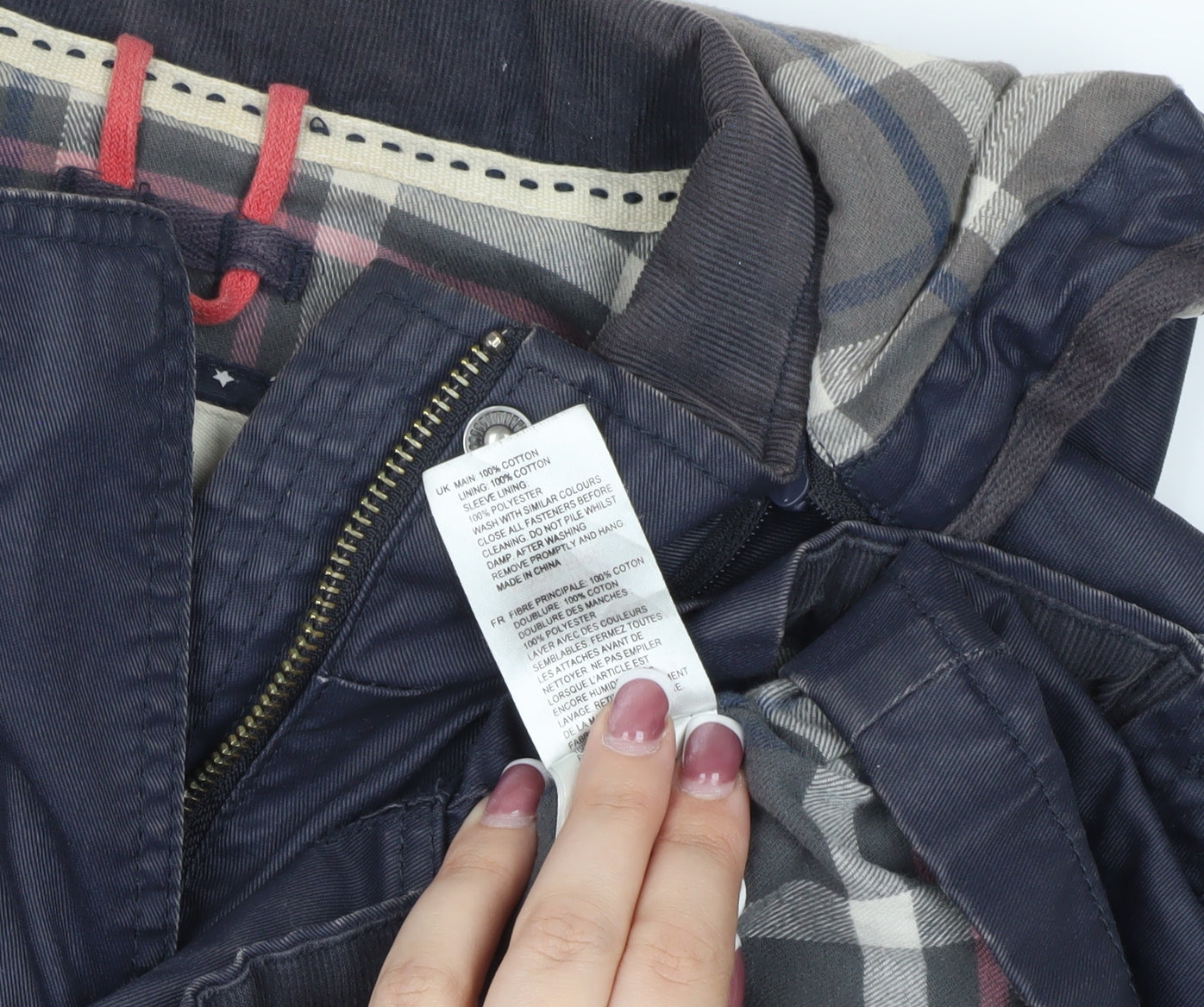 Womens UK Size 8 White Stuff Blue Parka Coat