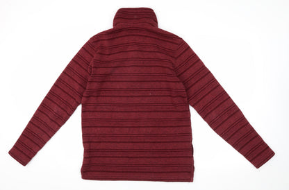 Mens UK Size S Mountain Warehouse Red 1/4 Zip Sweatshirt