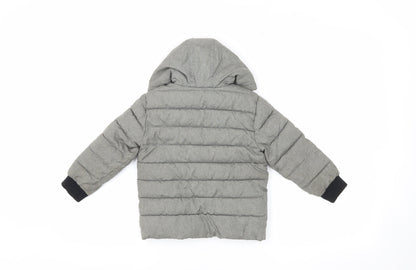 Batman Boys Grey Hooded Puffer Jacket 2-3 Years
