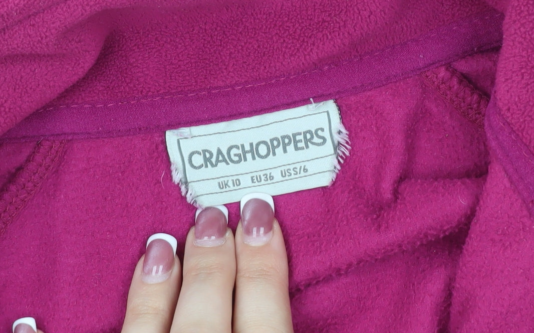 Craghoppers Women's Pink Fleece Pullover Size 10
