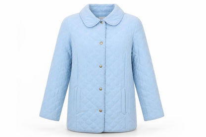Womens UK Size 12 Eastex Blue Quilted Coat
