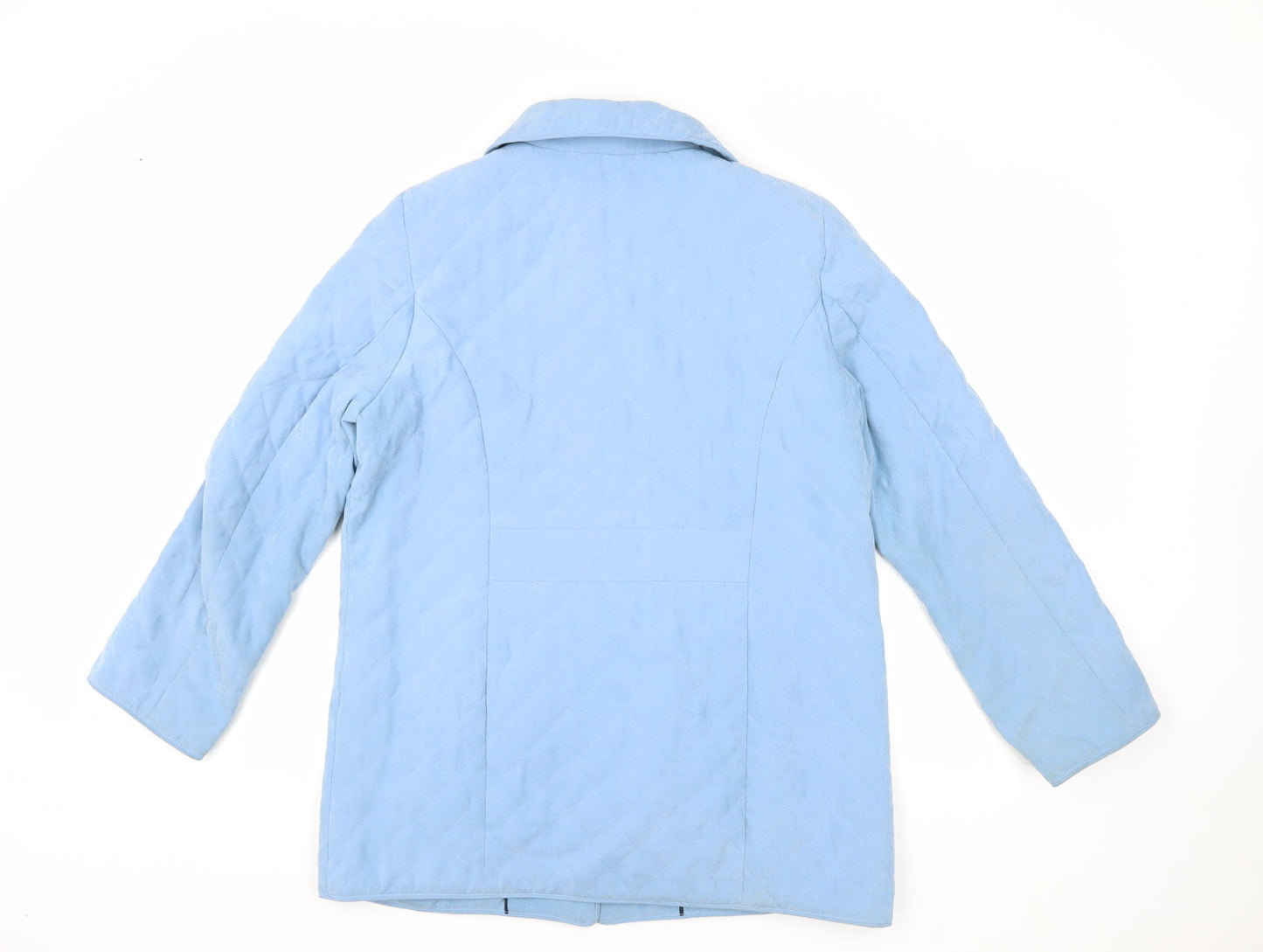 Womens UK Size 12 Eastex Blue Quilted Coat