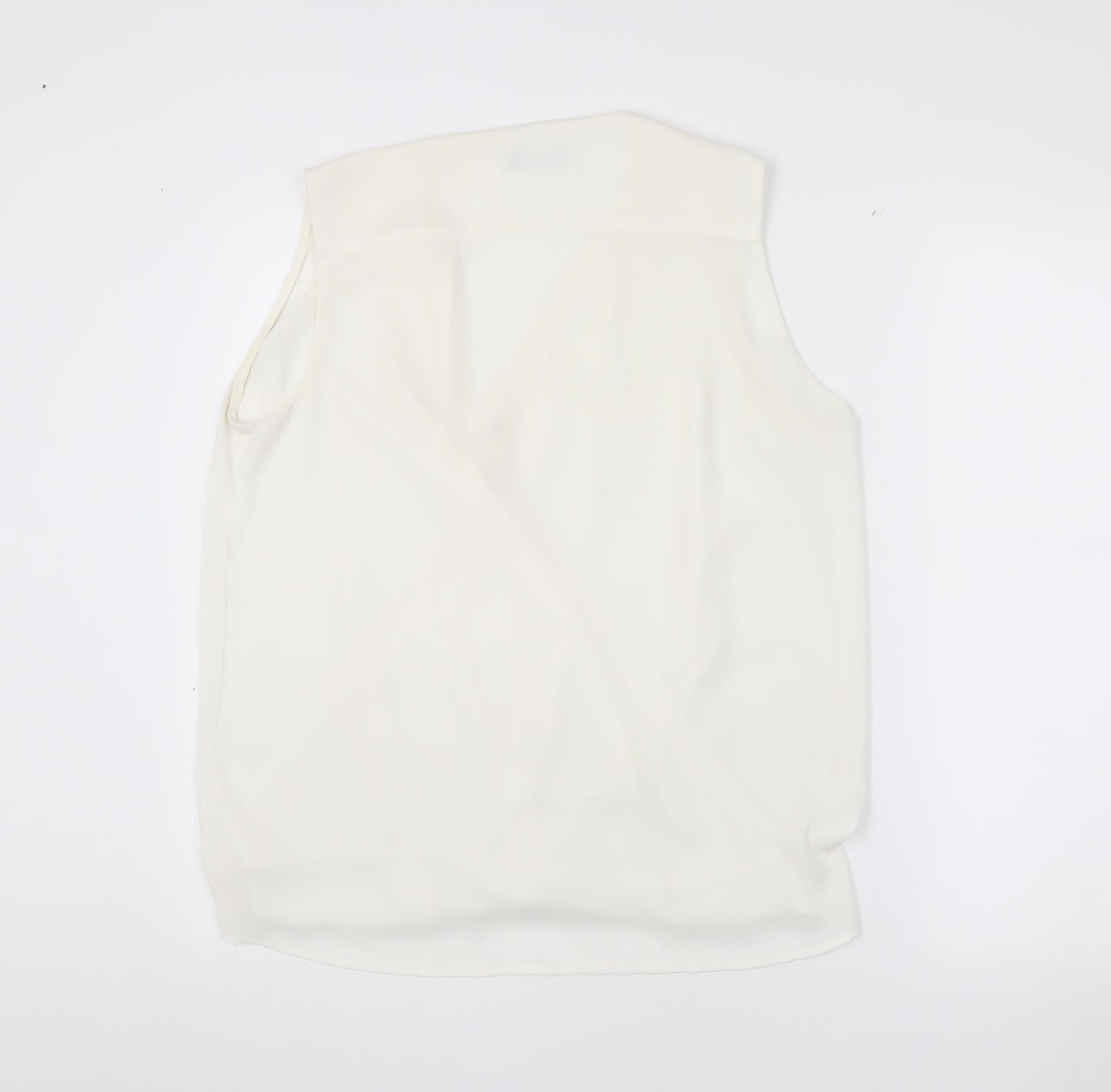 Womens UK Size S Mango Ivory Wrap Blouse