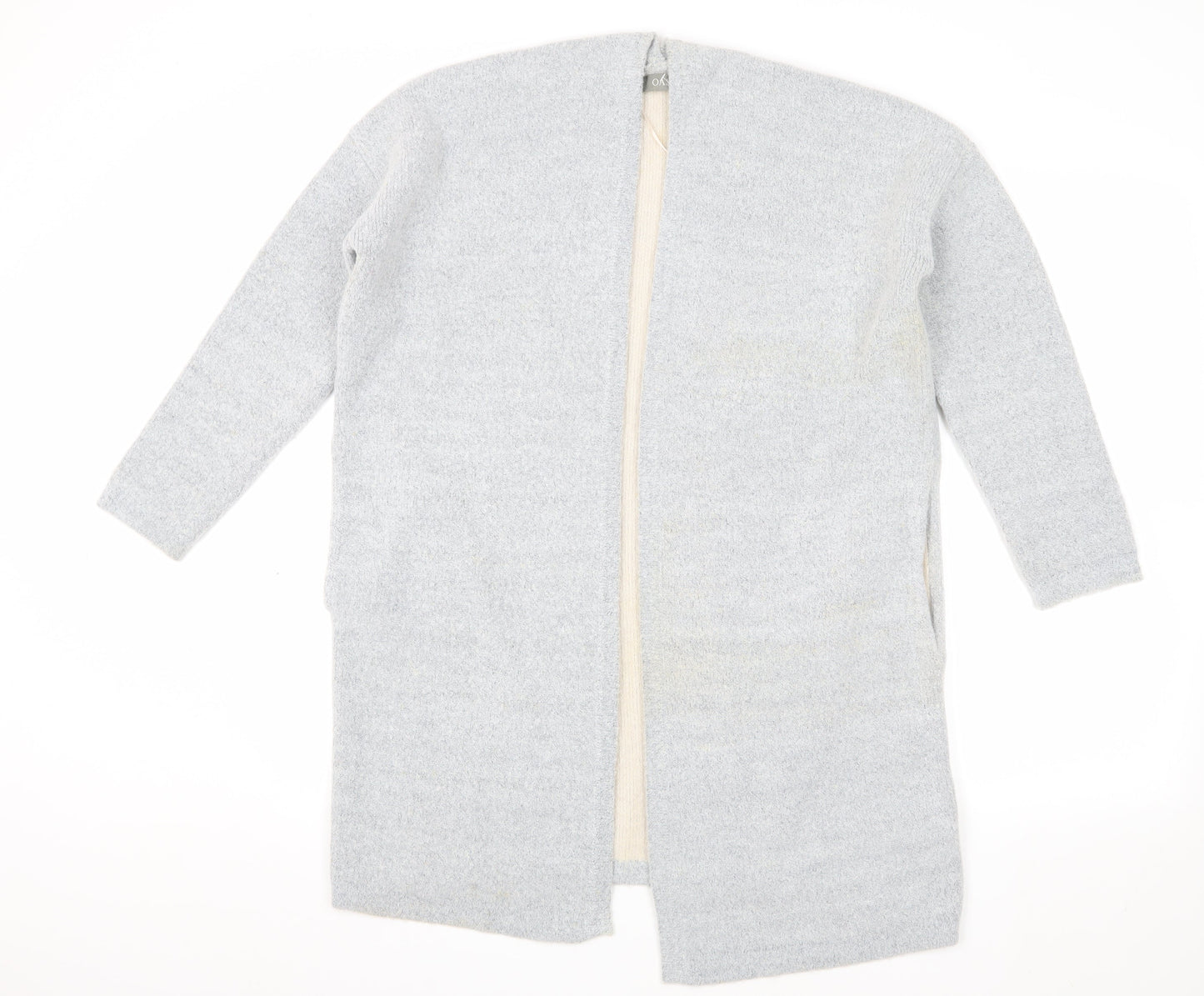 Womens UK Size XS Oasis Grey Cardigan Jumper
