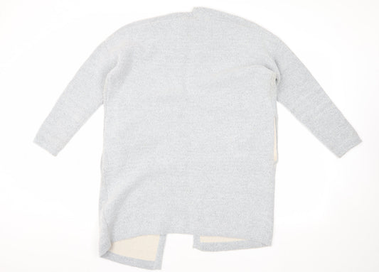 Womens UK Size XS Oasis Grey Cardigan Jumper