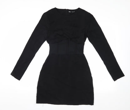 Zara Women's Black Short Dress Size 12