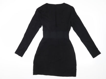 Zara Women's Black Short Dress Size 12