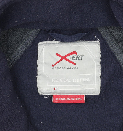 X-ERT Performance Men's Blue Fleece Jacket XL