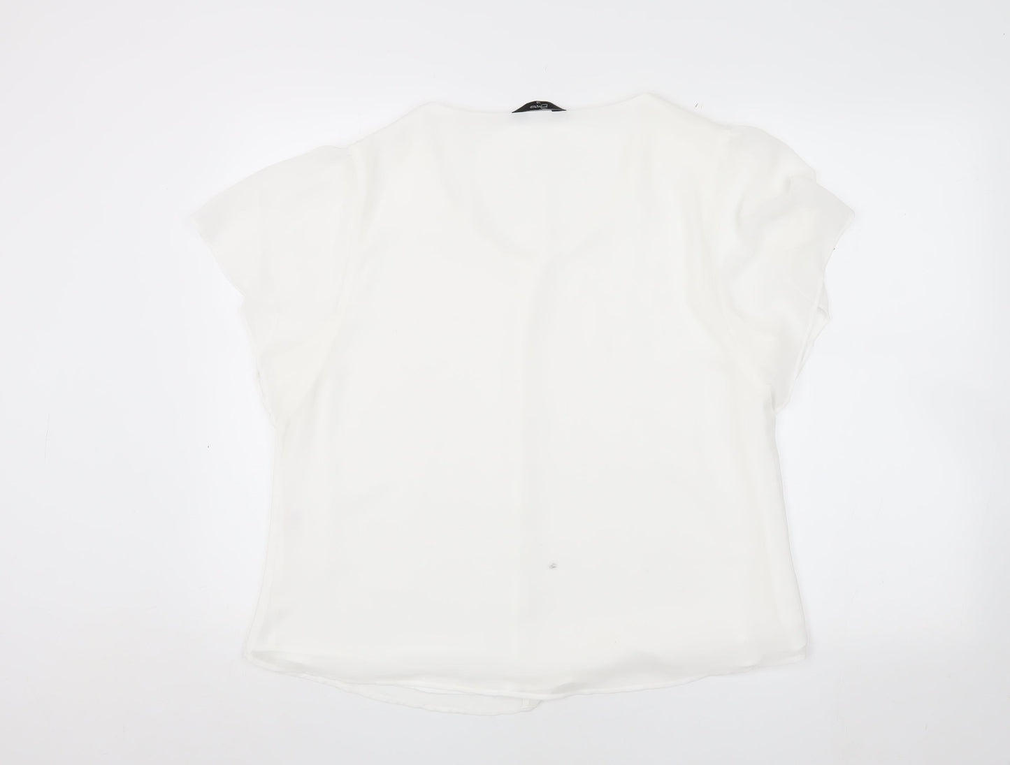 Womens UK Size 16 Emreco White Basic Blouse