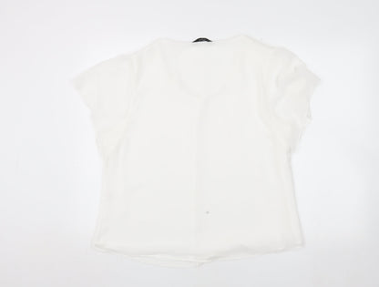 Womens UK Size 16 Emreco White Basic Blouse