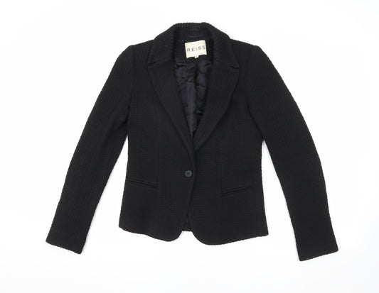 Reiss Women's Black XS Slim Fit Blazer