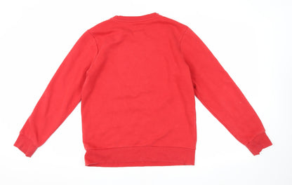 Converse Boys Red XL Pullover Sweatshirt with Logo