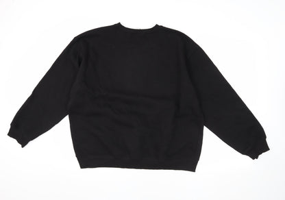 Mens UK Size M Marvel Black Pullover Sweatshirt
