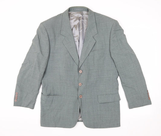 Mens UK Size 40 David Moss Regular Grey Suit Jacket