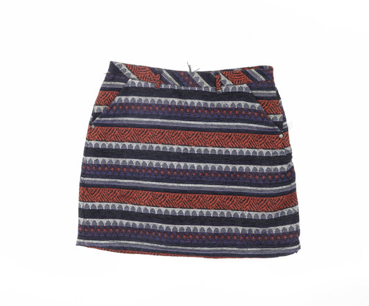 Marks and Spencer Women's Geometric Zip Skirt Size 10