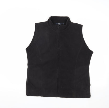 Womens UK Size L ISLE Black Basic Jacket Waistcoat