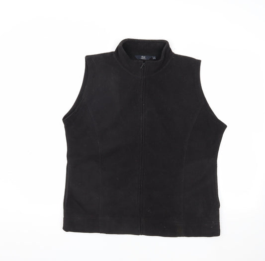 Womens UK Size L ISLE Black Basic Jacket Waistcoat