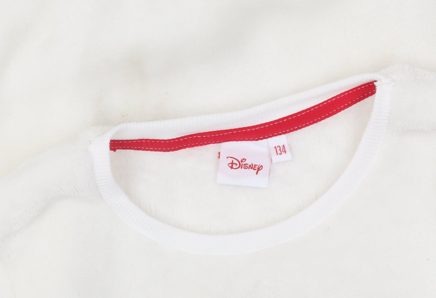 Disney Girls Minnie Mouse White Fleece Top 7-8Y Christmas