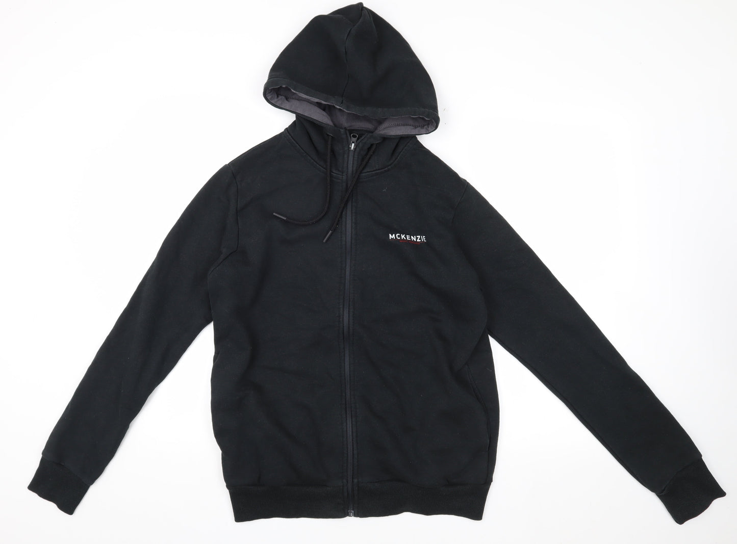 Mens UK Size L McKenzie Black Basic Jacket