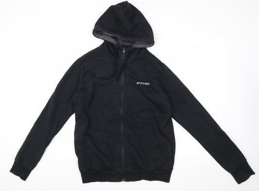 Mens UK Size L McKenzie Black Basic Jacket