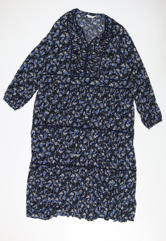 Marks and Spencer Women's Floral Viscose Shift Dress