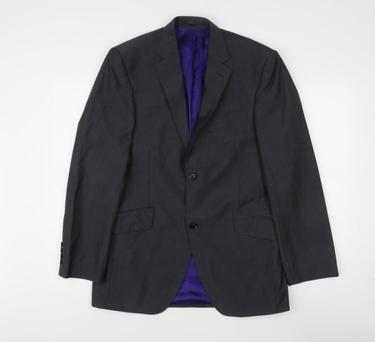 Austin Reed Men's Grey Blazer, Size 40R, Wool, Regular Fit