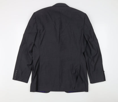 Austin Reed Men's Grey Blazer, Size 40R, Wool, Regular Fit