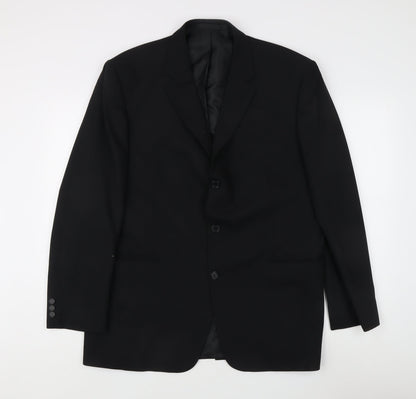 Mens UK Size 44 Marks and Spencer  Black Suit Jacket