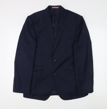 Mens UK Size 40 Marks and Spencer Regular Blue Suit Jacket
