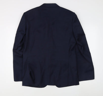 Mens UK Size 40 Marks and Spencer Regular Blue Suit Jacket