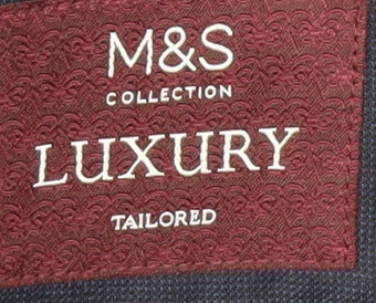 Mens UK Size 40 Marks and Spencer Regular Blue Suit Jacket