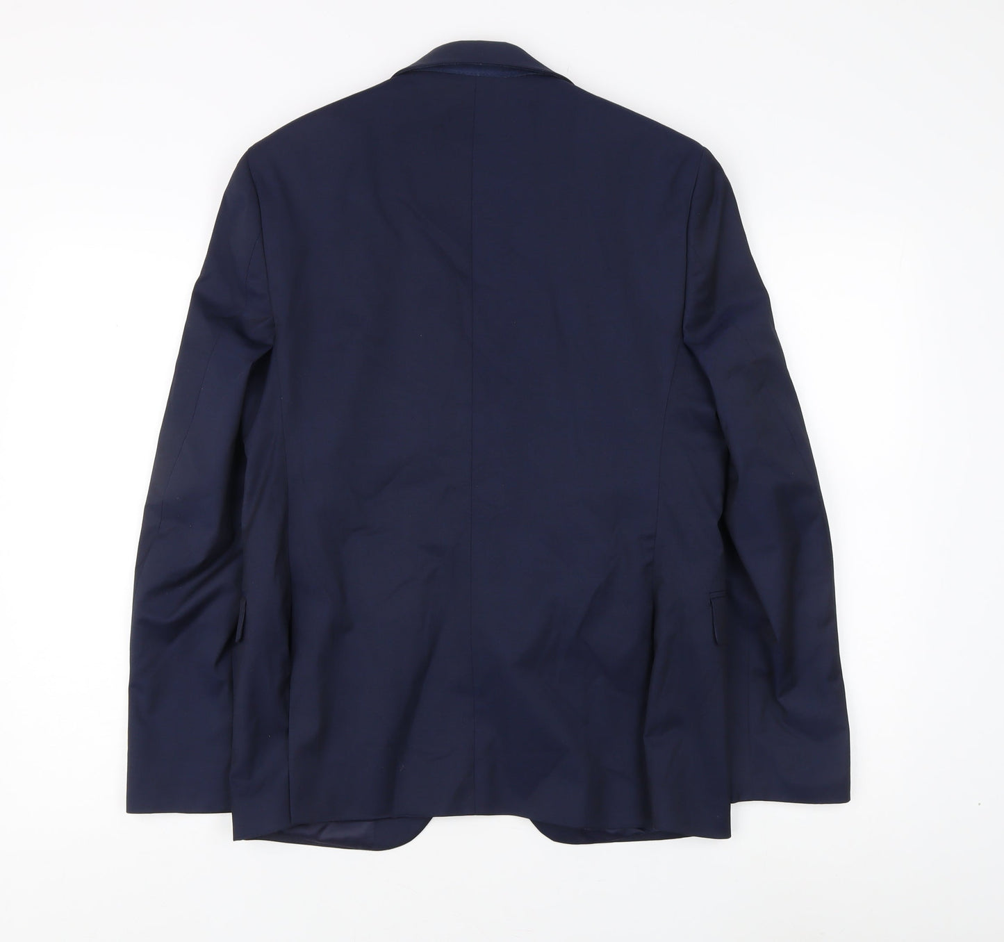 Mens UK Size 38 Moss Bros Regular Blue Suit Jacket