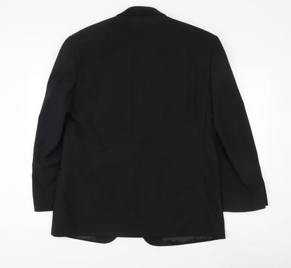 Mens UK Size 42 Marks and Spencer Regular Black Suit Tuxedo