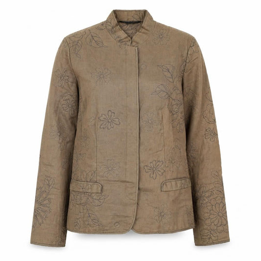 Womens UK Size 12 EAST Beige Basic Jacket