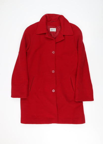 Womens UK Size 16 Astraka Red Overcoat