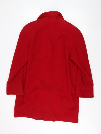 Womens UK Size 16 Astraka Red Overcoat