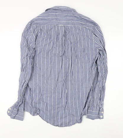 Mens UK Collar Size M Crew Clothing Co. Smart Blue  Dress Shirt