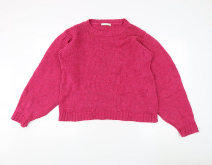 Womens UK Size L VILA Pink Pullover Jumper
