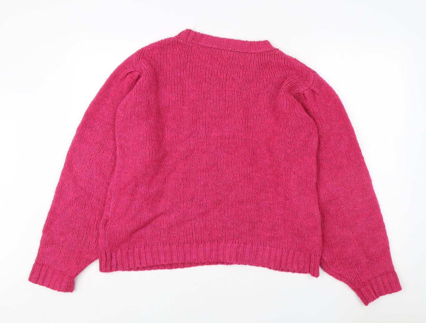 Womens UK Size L VILA Pink Pullover Jumper