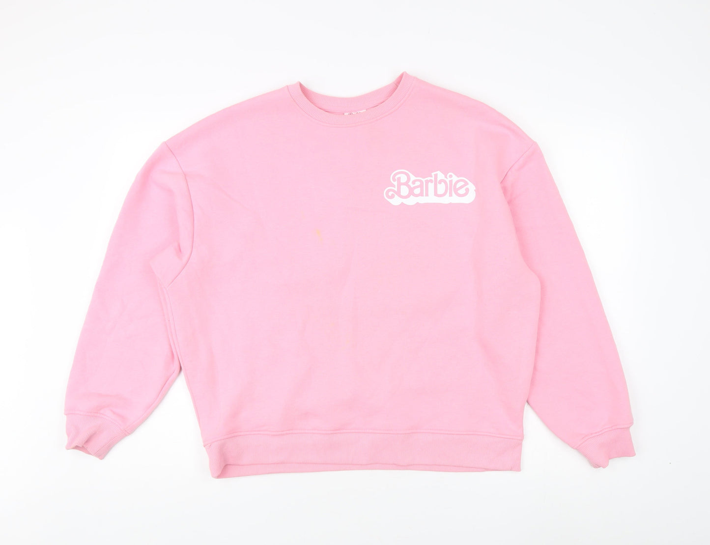 Barbie Women's Pink Pullover Sweatshirt Size  S