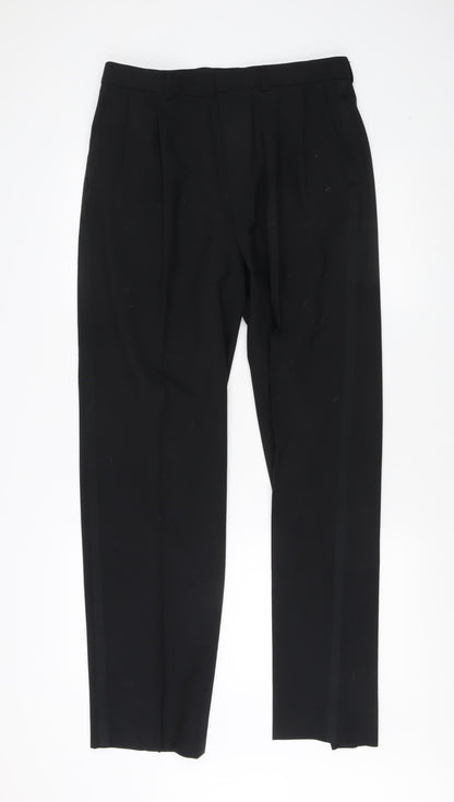 Marks and Spencer Men's Black Wool Blend Dress Pants
