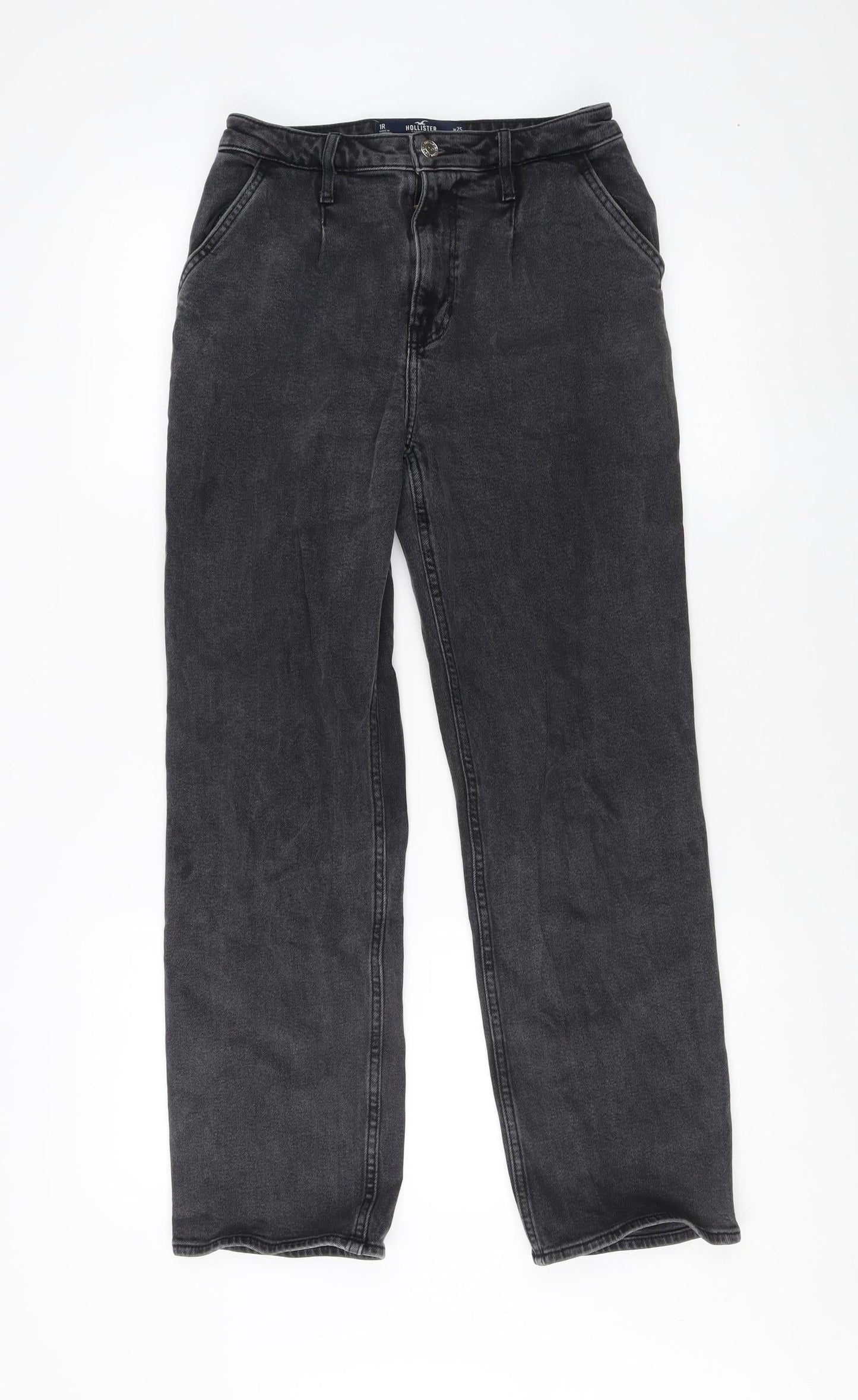 Hollister Women's Black Jeans - Size 4, High-Rise, Stretch