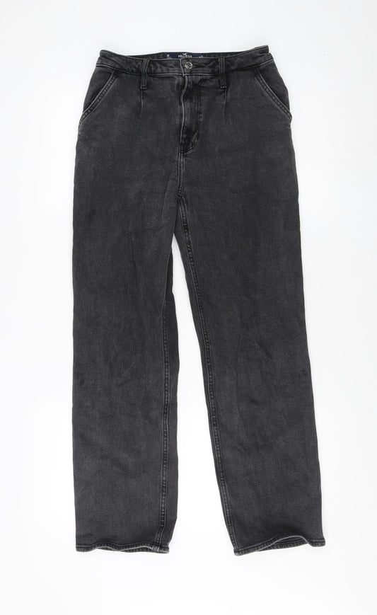 Hollister Women's Black Jeans - Size 4, High-Rise, Stretch