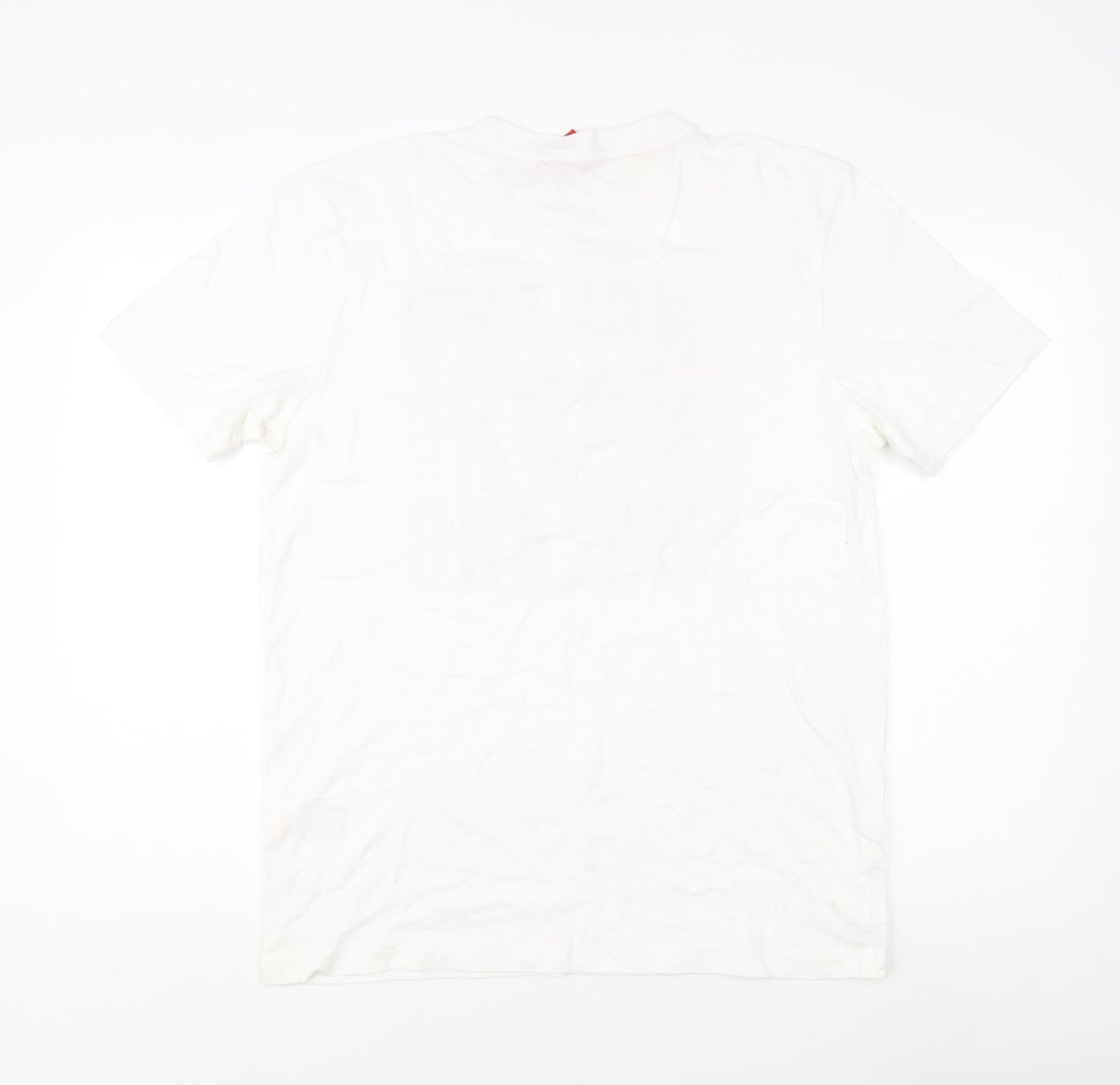 Mens UK Size L England White  T-Shirt