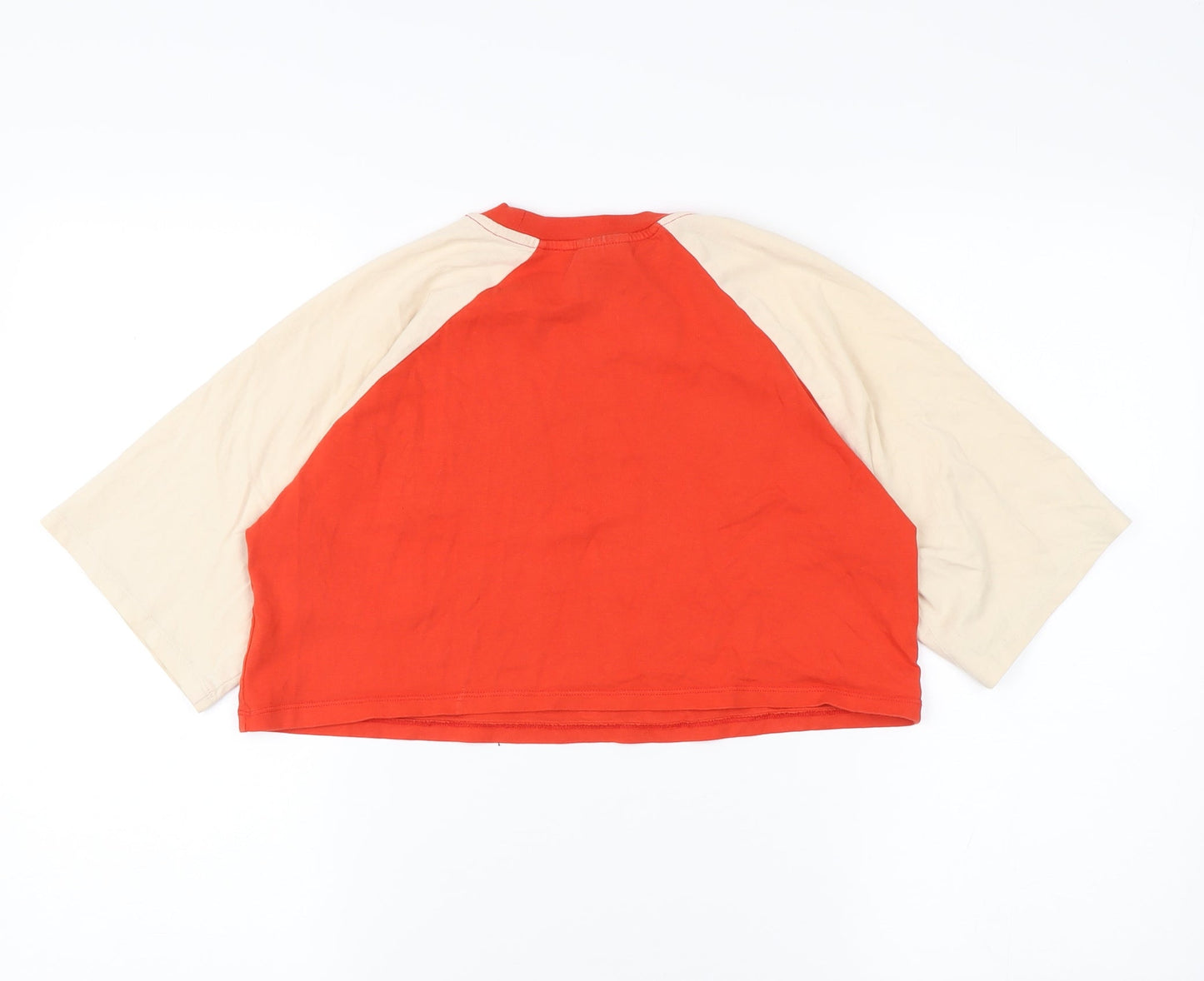 Womens UK Size XS IVY PARK Red Cropped T-Shirt