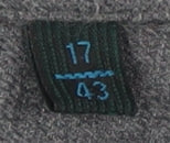 Wolsey Men's Grey Cotton Dress Shirt, Size 17