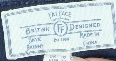 Fat Face Women's Blue Skinny Jeans Size 10