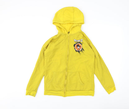 Dragon Ball Z Boys Yellow Fleece Full Zip Hoodie 11-12 Years